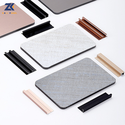 Kalite Yanmaz Kumaş Bambu Kömür Duvar Panosu Dekoratif Duvar Paneli OEM Fabrika