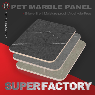 Kalite PVC Mermer Paneller Özel Boyutlu Bambu Kömür Duvar Panelleri Metal Profil İpliş Fabrika