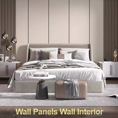 Kalite Yangın geçirmez Bambu Kömür PVC Duvar Tahta 8mm Karbon Kristal Plak Duvar Paneli Fabrika