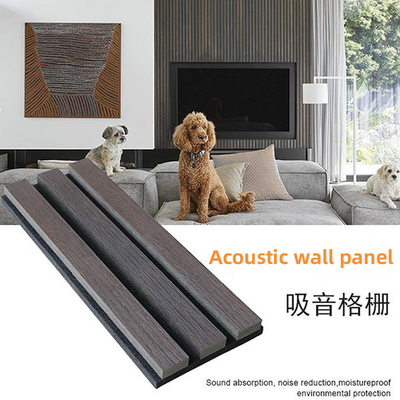 Kalite MDF Ahşap Akustik Çıtalar İç Cephe Paneli 2400 * 600 * 22mm Fabrika