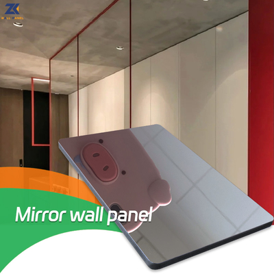 Kalite Bambu Kömür Karbon Kristal Panel Su Geçirmez PETG Parlak Ayna Duvar Paneli Fabrika