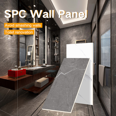 Kalite Islaklığa dayanıklı banyo SPC Duvar panelleri Mermer Modern Taş Kristal panelleri Fabrika