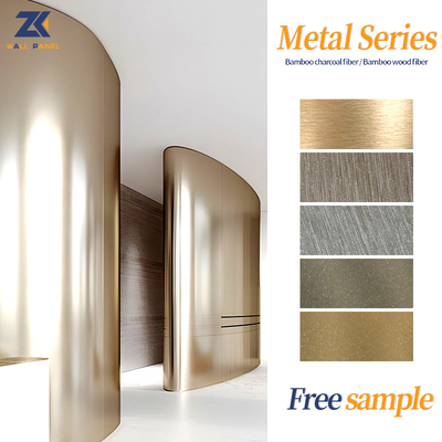 Kalite Çevre Dostu Ahşap Kaplama Metal PVC Panel Yanmaz Bambu Kömür Levhası Fabrika