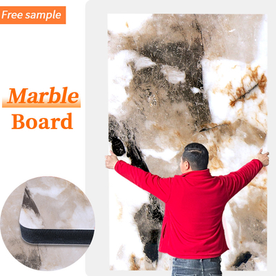 Kalite Banyo Parlak PET PVC Mermer Duvar Panelleri Bambu Kömür Levhası Fabrika