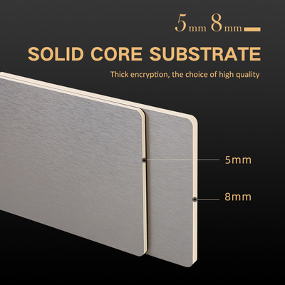 Kalite PVC Dekoratif Metal Bambu Kömür Elyaf Levha Panel Neme Dayanıklı Fabrika