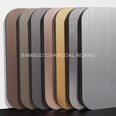 Kalite Ateş geçirmez Metal Bambu Kömür Ahşap Finer Karbon Kristal Tahta Fabrika