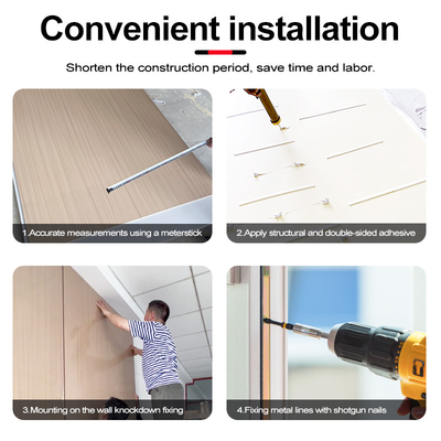 Kalite Modern Çekici 5MM Yüksek Parlaklıklı Duvar Mermer Paneli İç İç PVC Mermer Yaprak Fabrika