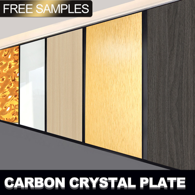 Kalite İç dekorasyon için modern 5 mm Bambu Karbon Elyaf Metal Duvar Panelleri Fabrika