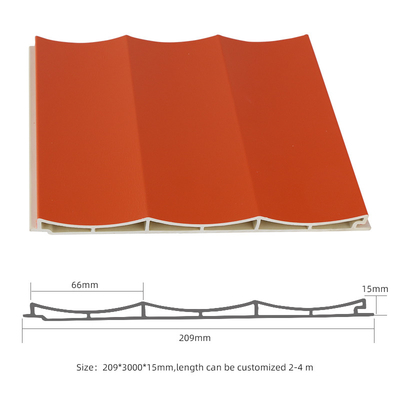 Kalite İç Dekorasyon WPC Ahşap Panel 1220*2440mm 1220*2600mm Fabrika