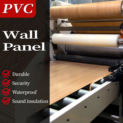 Kalite 5mm 8mm Bambu Kömür Ahşap PVC Dekoratif İç Cephe Yalıtım Panelleri Fabrika