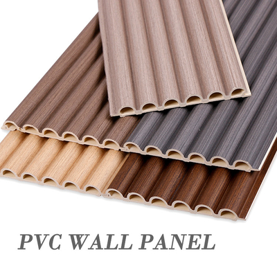 Kalite 15mm İç Dekorasyon Duvar Paneli PVC Ahşap Plastik Ark Panosu Fabrika