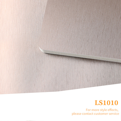 Kalite 1.22*2.6m Dekoratif Metal Bambu Elyaf Duvar Paneli İç Fabrika