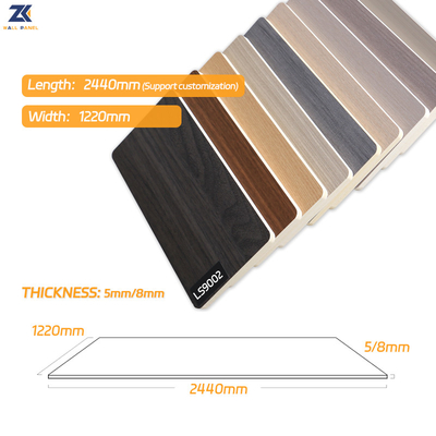 Kalite Alev Geciktirici Su Geçirmez Kalınlık 8mm Bambu Elyaf İç Cephe Panelleri Fabrika
