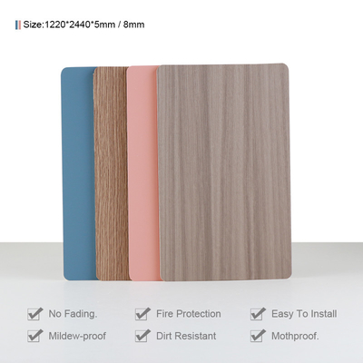 Kalite Kokusuz Bambu Fiber Duvar Paneli Ahşap Tahıl Kaplama Levhaları 1220 * 2440mm Fabrika
