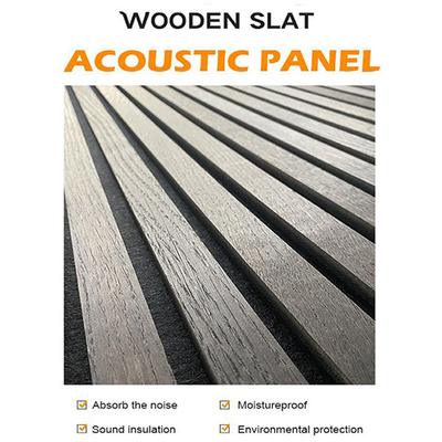 Kalite MDF Ahşap Akustik Çıtalar İç Cephe Paneli 2400 * 600 * 22mm Fabrika