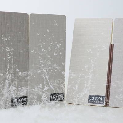 Kalite 8 Mm Modern Lüks Bambu Elyaf Ahşap Kaplama Kumaş Dokulu PVC Panel Duvarlar Fabrika