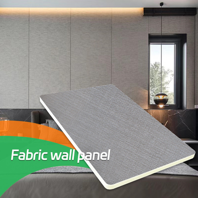 Kalite 8 Mm Modern Lüks Bambu Elyaf Ahşap Kaplama Kumaş Dokulu PVC Panel Duvarlar Fabrika