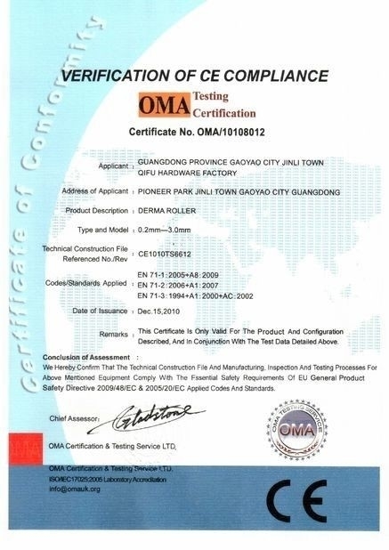 ÇİN Jinan Yinghua Outdoor Equipment Co., Ltd. Sertifikalar